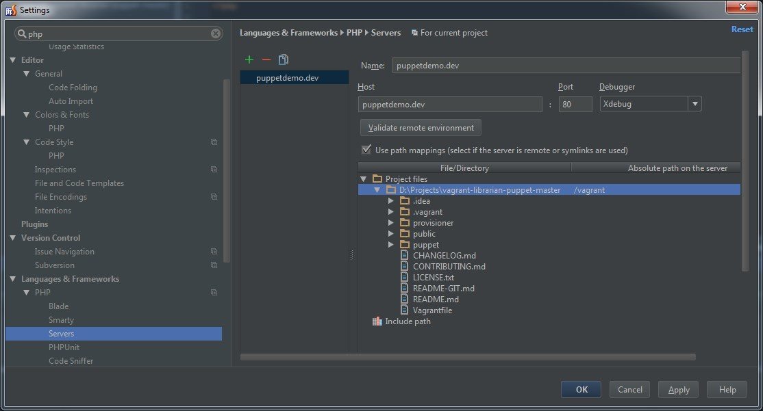 vagrant homestead xdebug phpstorm